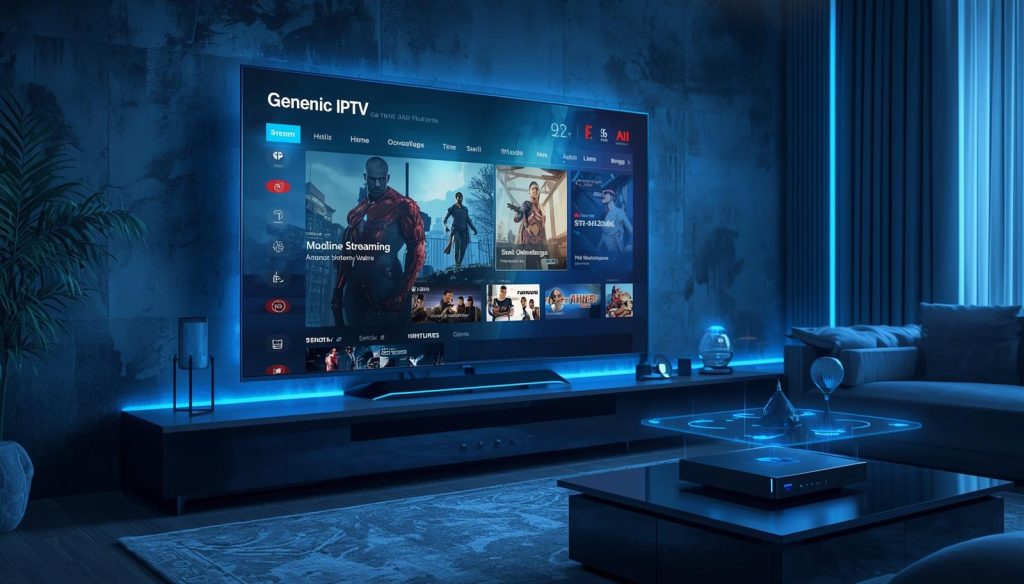 IPTV services for live TV channels, movies, and sports streaming